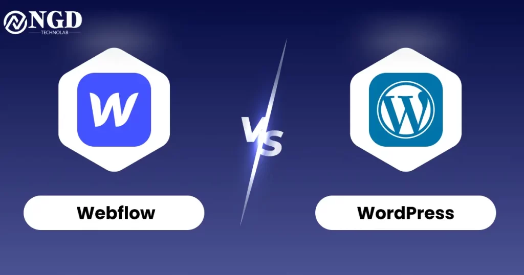 webflow vs. wordPress blog image