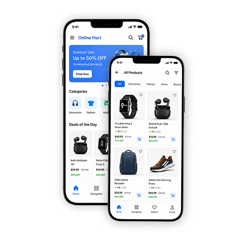 Flutter App Development in main image