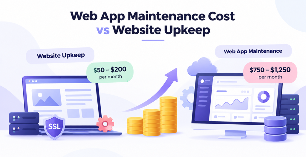 web-app-maintenance-cost-vs-website-upkeep