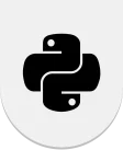 python development icon web development main page in word python development icon