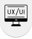 ui-ux-design main page in custom ui/ux design icon